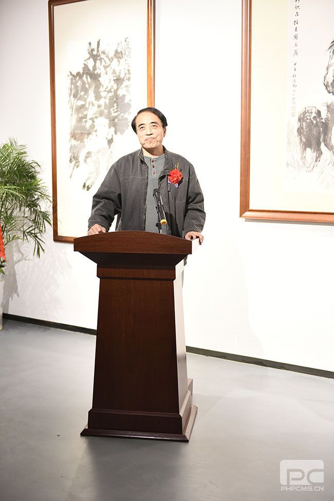 畫家李學明先生致詞